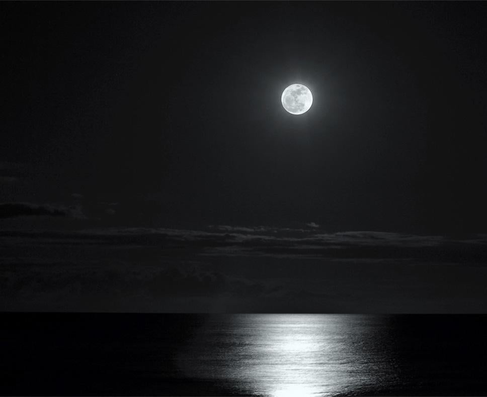 Paul Dempsey Black and White Photograph - Super Moon