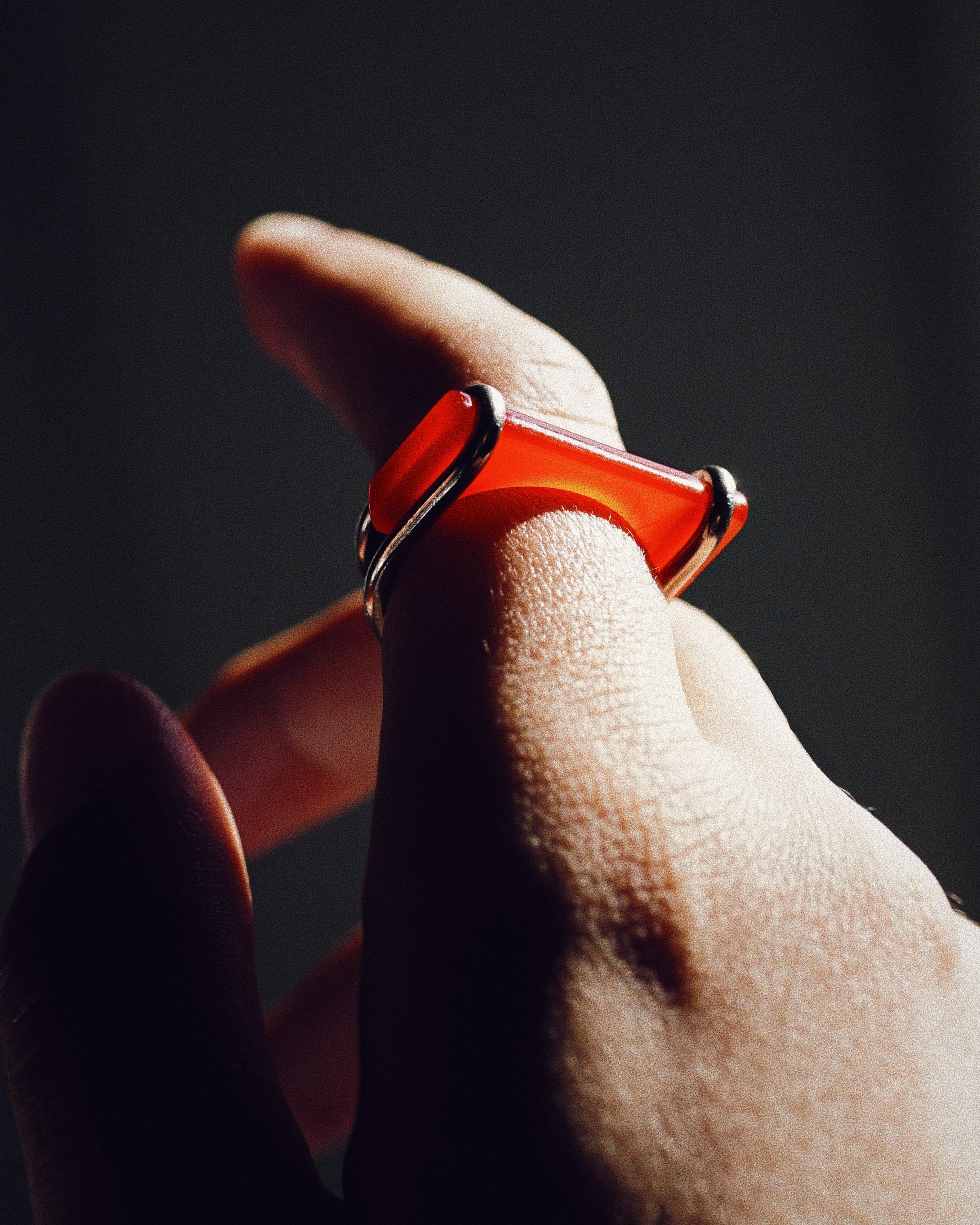 Seltenes „Exchange-Ring“-Set von Paul Derrez, 1975 für Damen oder Herren