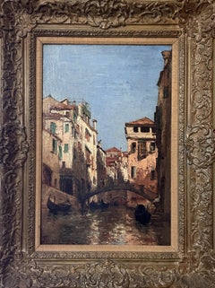 "Canal Pinelli, Venise" Paul Désiré Trouillebert, Venetian Scene in Italy