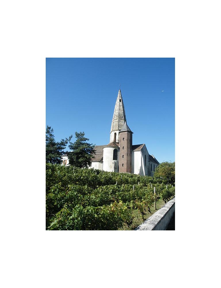 Paul-Desire TROUILLEBERT , Sartrouville Kirche, Öl auf Leinwand, 19. Jahrhundert. im Angebot 2