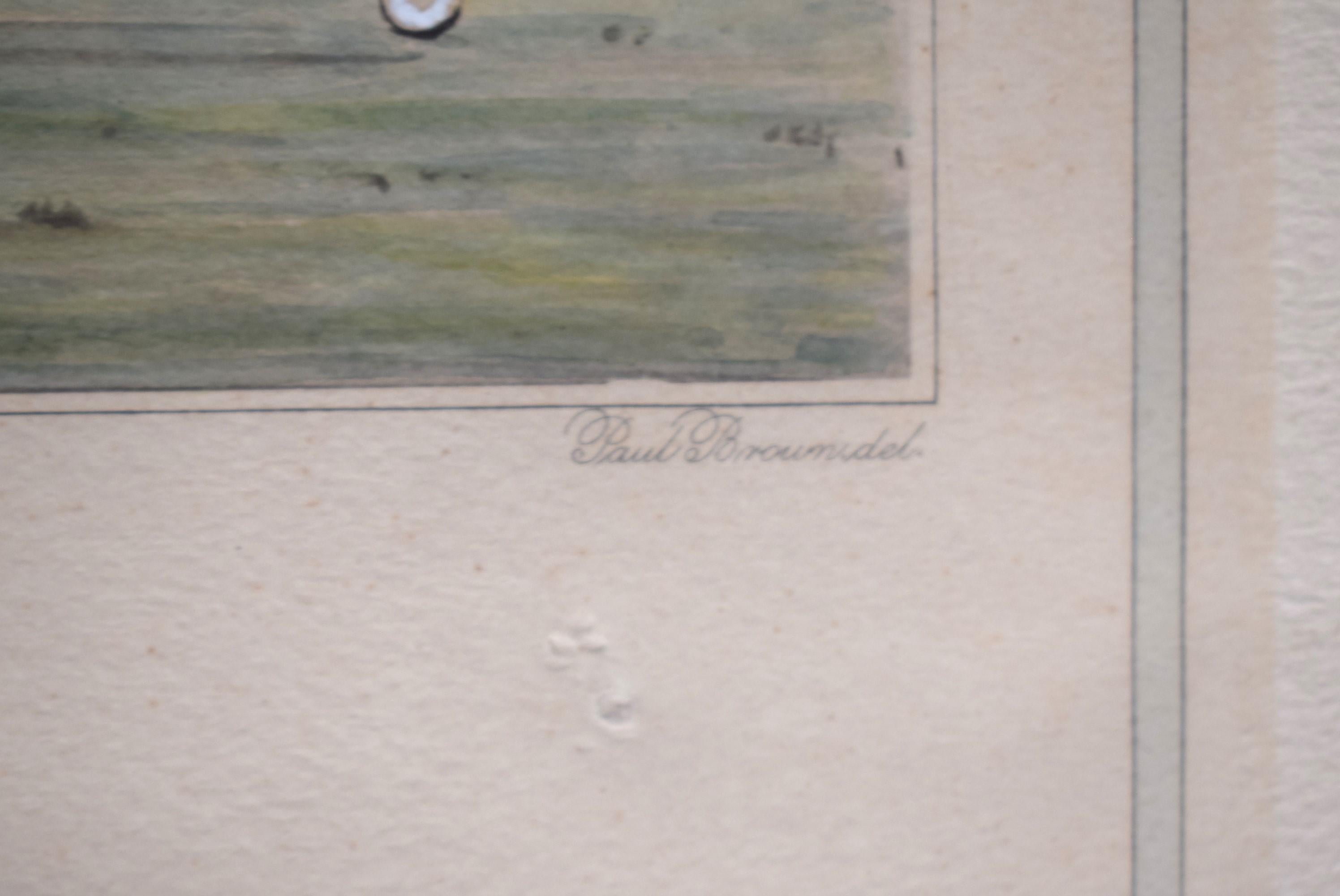 American Polo Scenes Down The Field 1930 Paul Brown For Sale 3