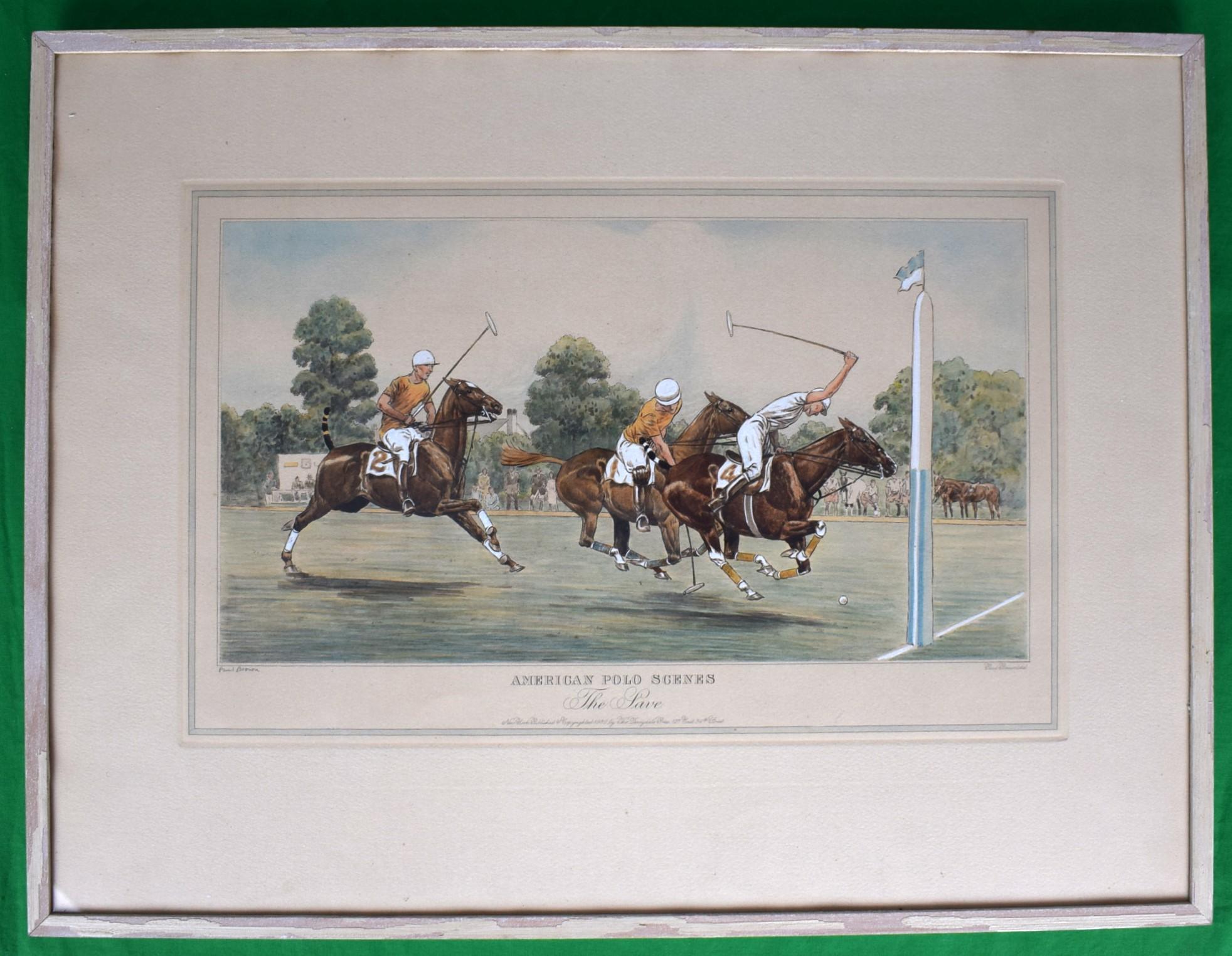 American Polo Scenes The Save 1930 Paul Brown