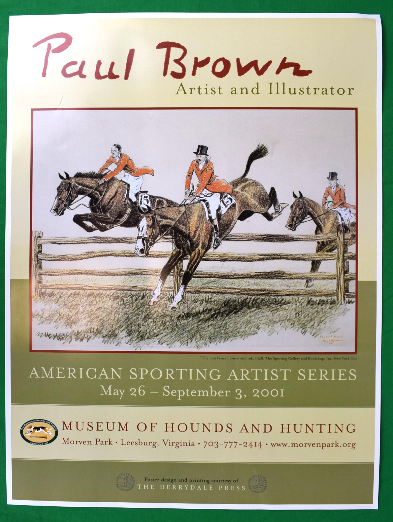Affiche du musée Paul Brown, artiste et illustrateur, 2001 - Print de Paul Desmond Brown