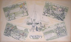 Paul Brown x Brooks Brothers "Sport Is Where You Find It" Advertising Lithograph