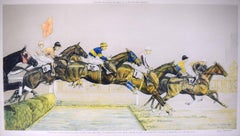 "Il salto d'acqua nel Grand National del 1931 ad Aintree" di Paul Brown