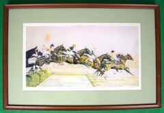 Vintage "The Water Jump In The Grand National Of 1931 At Aintree" by Paul Brown