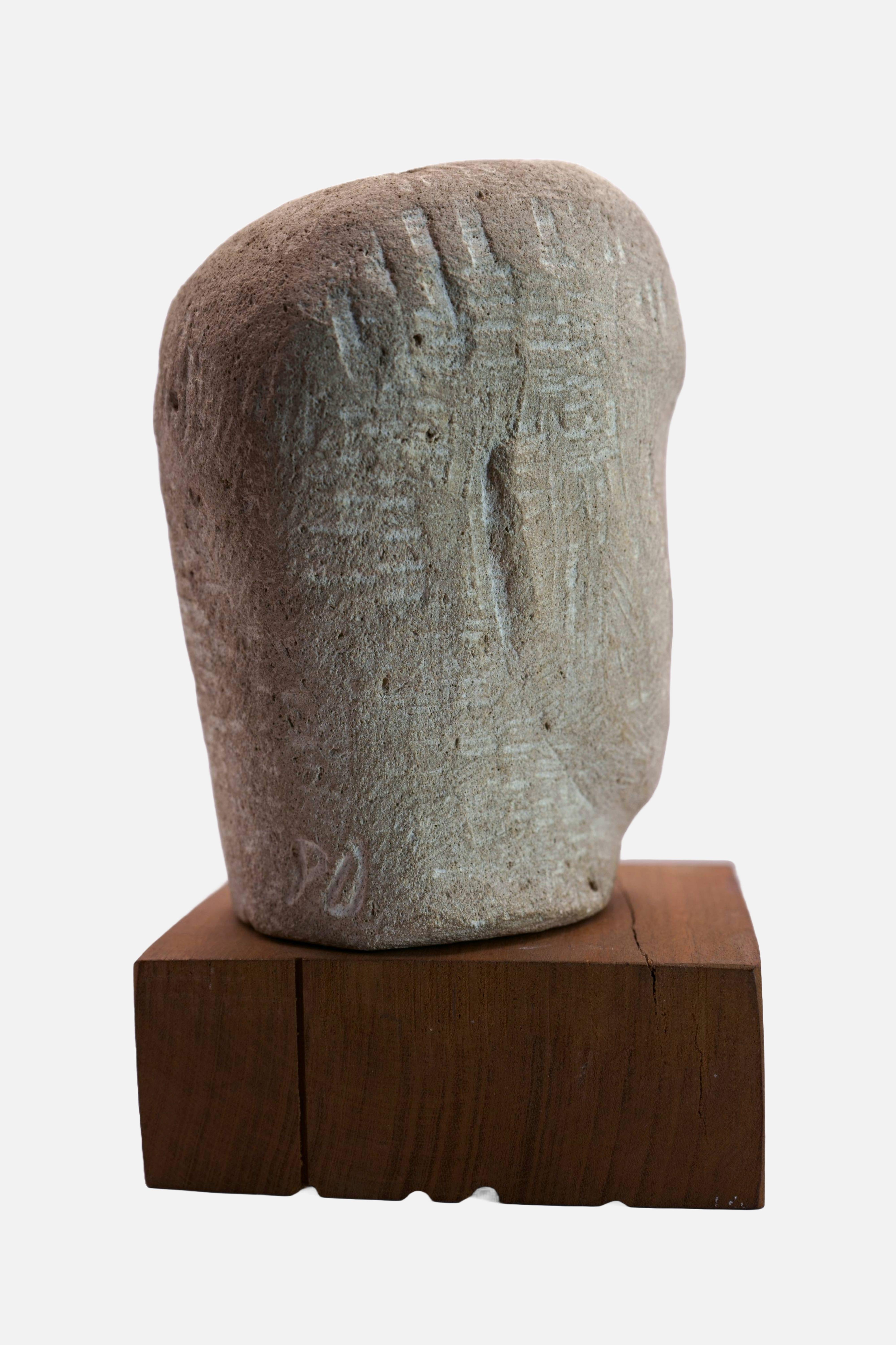 Archaic Head / - Shaped Originality - - Post-War Sculpture by Paul Dierkes