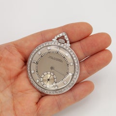 Paul Ditisheim “Solvil” Art Deco Platinum and Diamond Pocket Watch