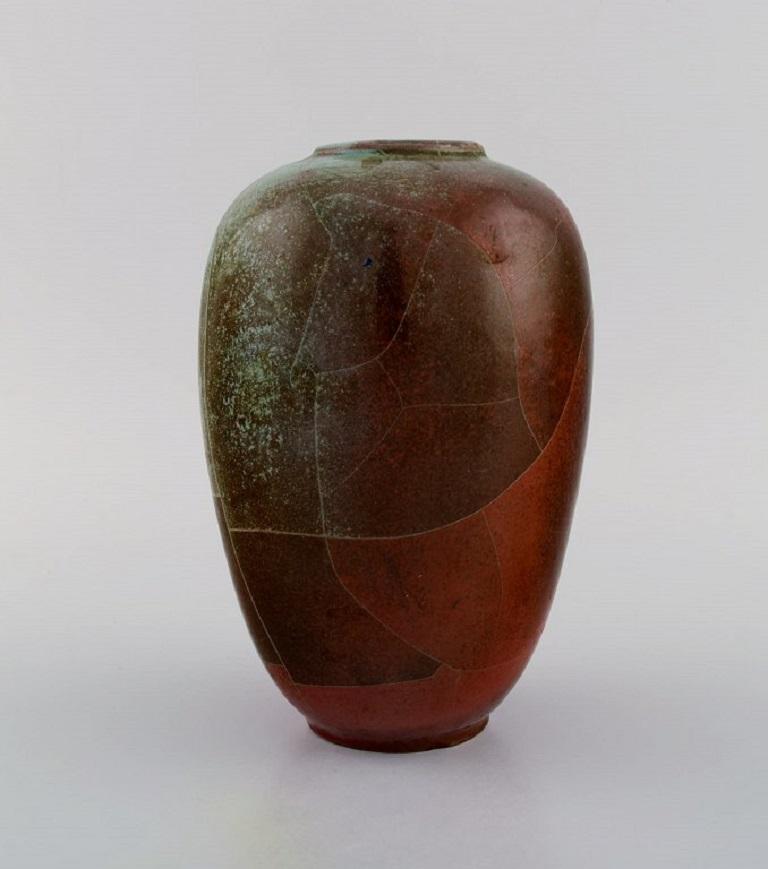 Mid-20th Century Paul Dressler for Grotenburg, Germany, Two Vases in Glazed Stoneware, 1940s For Sale