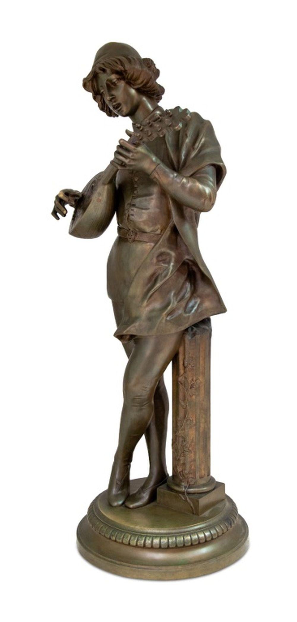„Le Chanteur Florentin“ – Sculpture von Paul Dubois