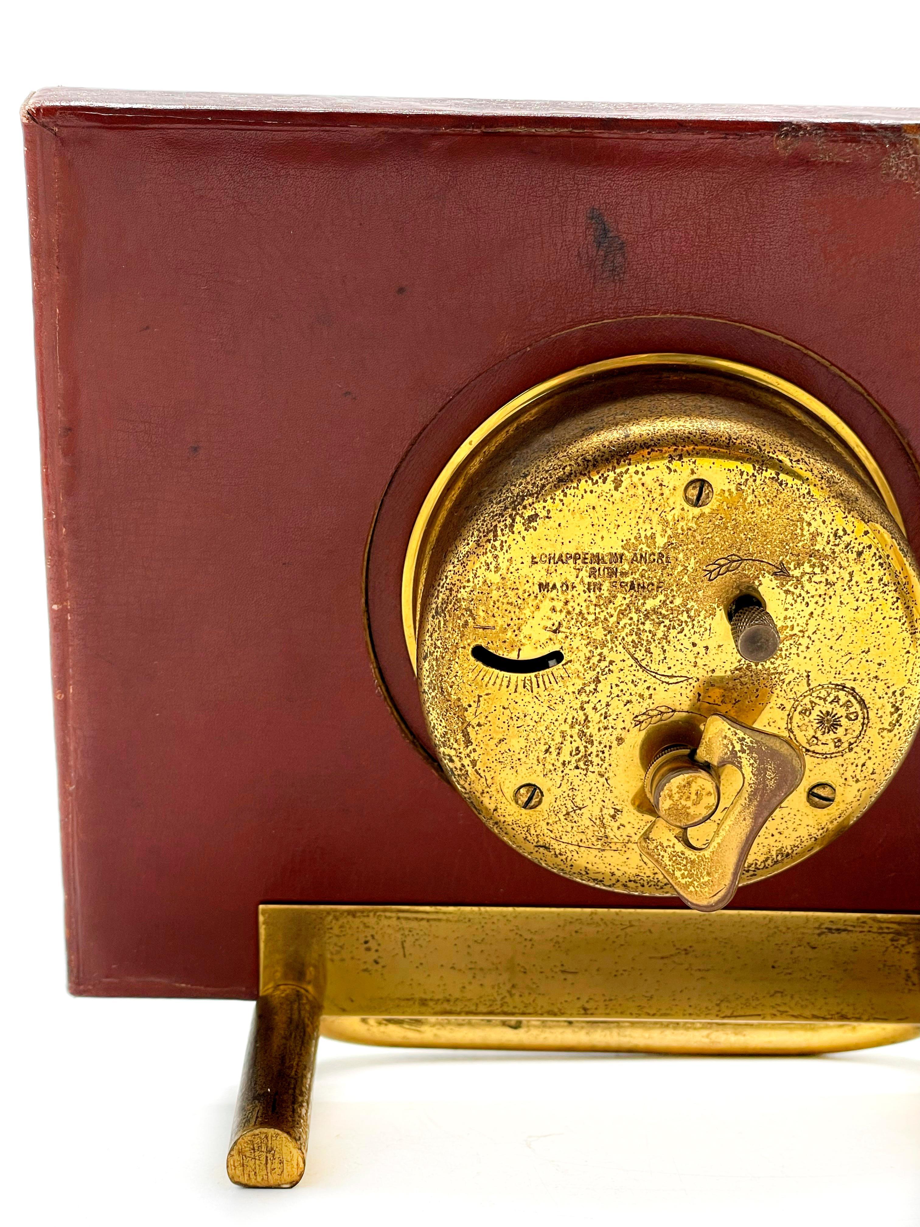Art déco Paul Dupré-Lafon, Horloge de bureau Hermès, c.1935 en vente