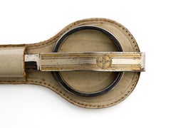 Paul Dupre-Lafon Hermes Paris Scissors, Paper Knife in Leather Scabbard, Signed