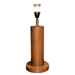 Paul Dupre-Lafon Style Art Deco Leather Desk Lamp