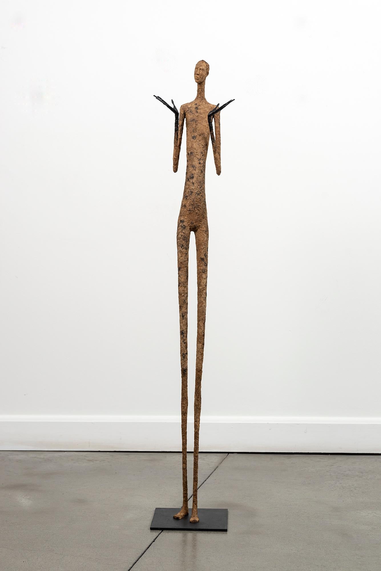 Albert - Contemporary Mixed Media Sculpture, Papier Mâché, 2010+