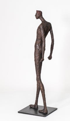 Charlie II - Contemporary Mixed Media Sculpture, 2010s, Engaging Pose