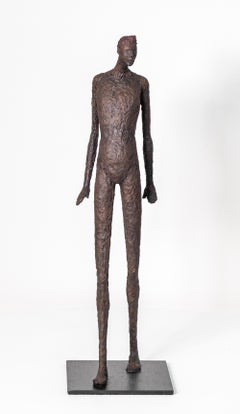 Charlie II - Contemporary Mixed Media Sculpture, 2010s, Engaging Pose