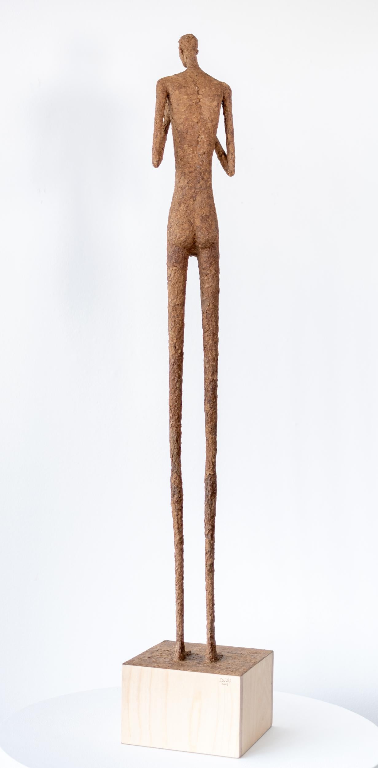 Georges - escultura contemporánea, con textura, masculina, figurativa, de papel Maché - Sculpture Contemporáneo de Paul Duval