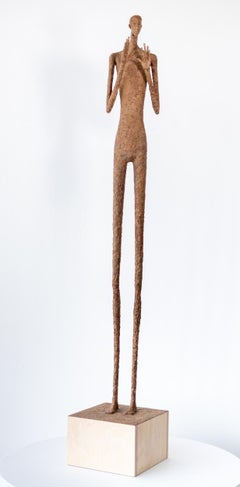Georges - contemporain, texturé, masculin, figuratif, sculpture en papier mâché