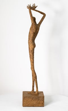 Gustave - expressive, figurative, contemporary, paper Mache sculpture