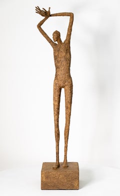 Gustave - expressive, figurative, contemporary, paper Mache sculpture