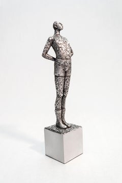 Le Grand Timide "El Gigante Gentil" - Escultura contemporánea de aluminio, firmada