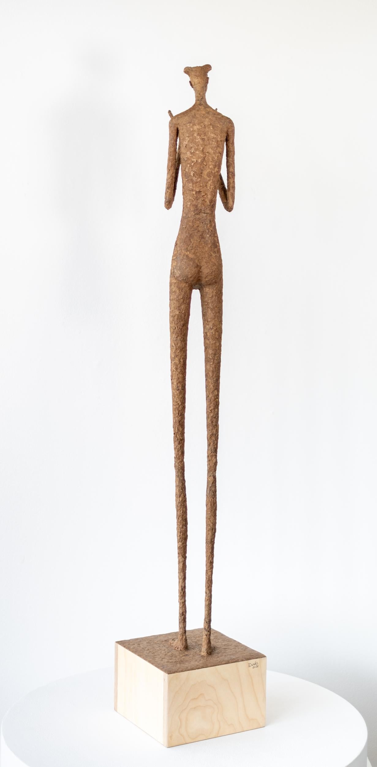 Marie-Louise - escultura contemporánea, texturizada, femenina, figurativa, de papel Maché - Sculpture Contemporáneo de Paul Duval