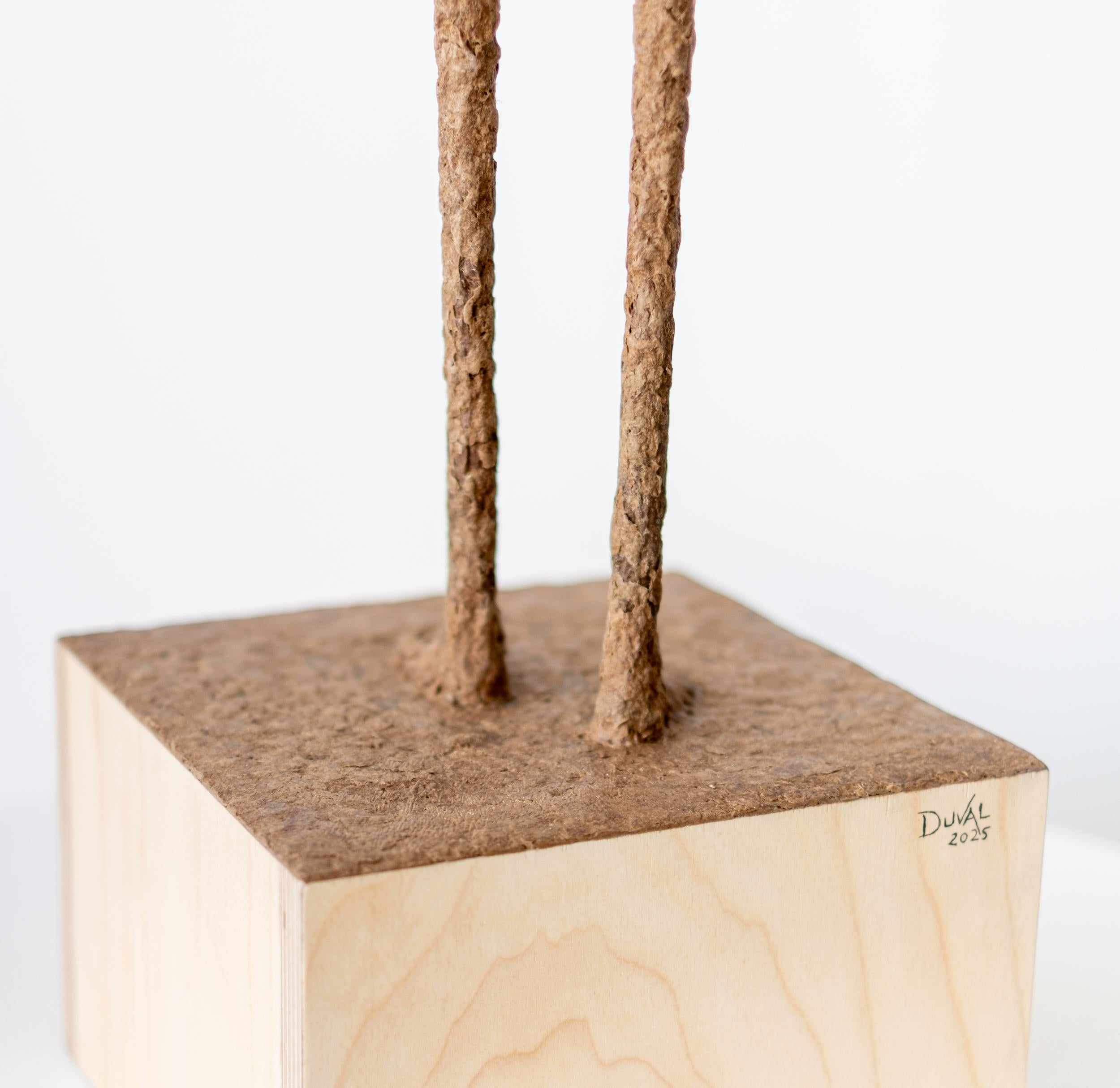 Marie-Louise - escultura contemporánea, texturizada, femenina, figurativa, de papel Maché 4