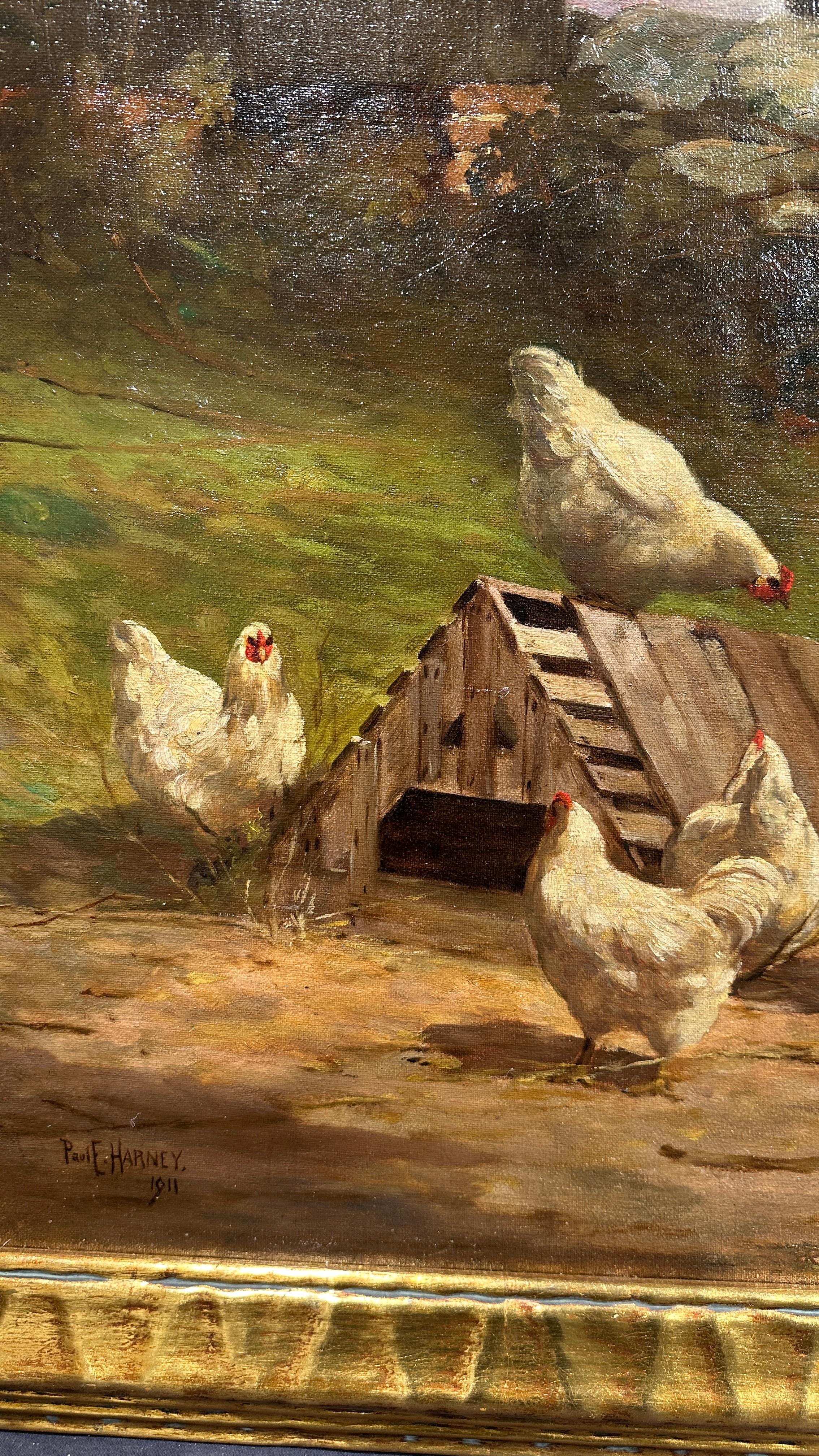 Scheune Buddies – Painting von Paul E. Harney Jr.