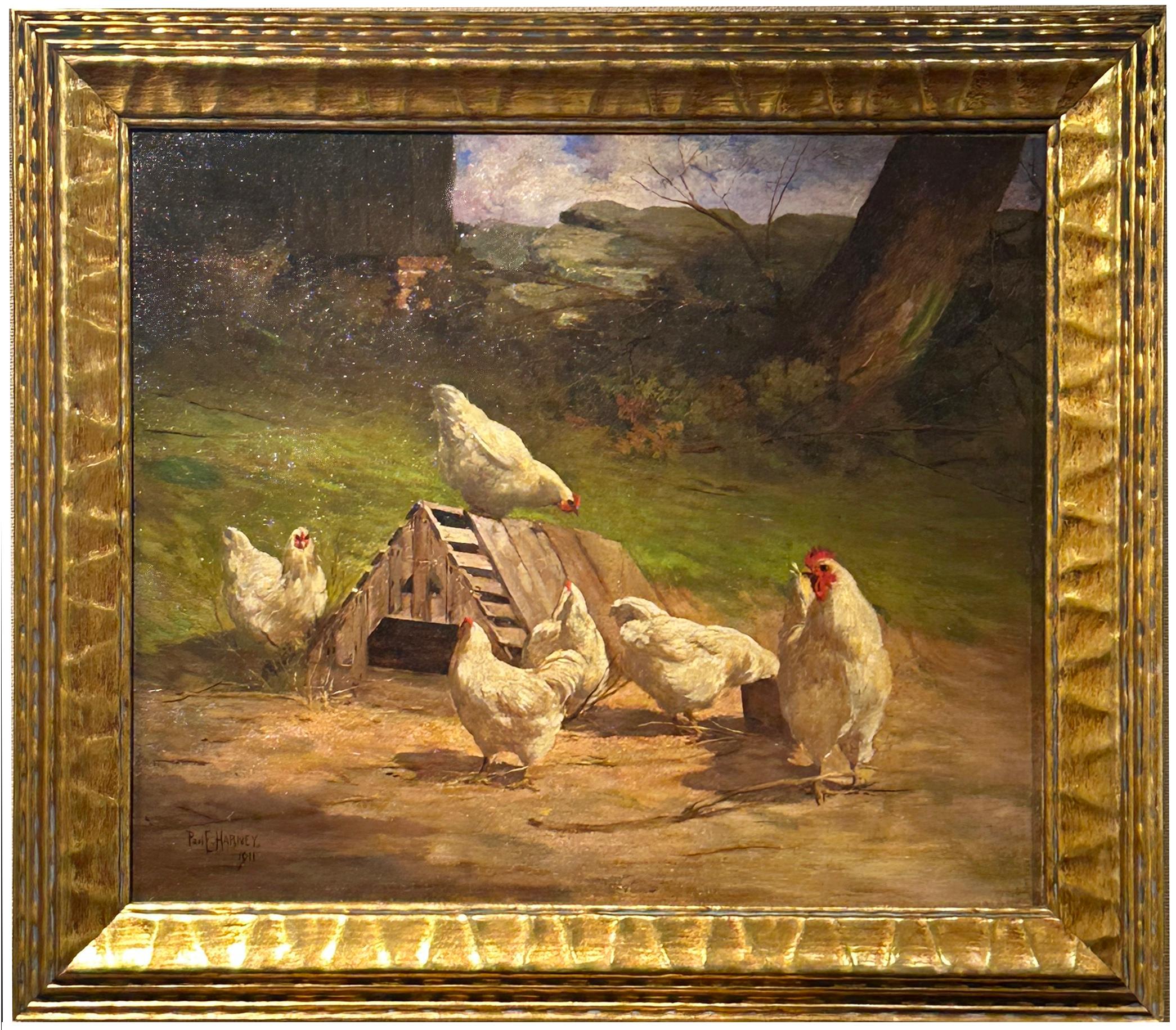 Paul E. Harney Jr. Animal Painting – Scheune Buddies