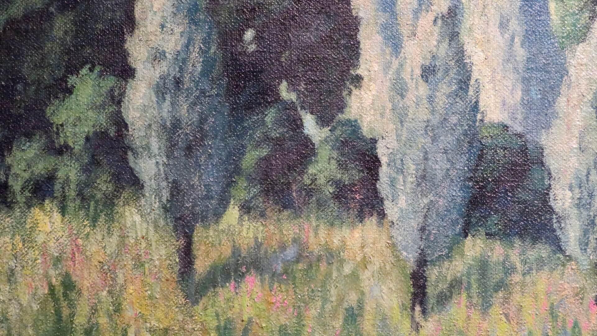 Large Mid Century Post Impressionist oil painting SUDBURY SUFFOLK by Paul Earee 3