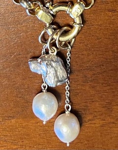 Paul Eaton Cavalier Miniature King Charles Spaniel Sterling Charm or Pendant