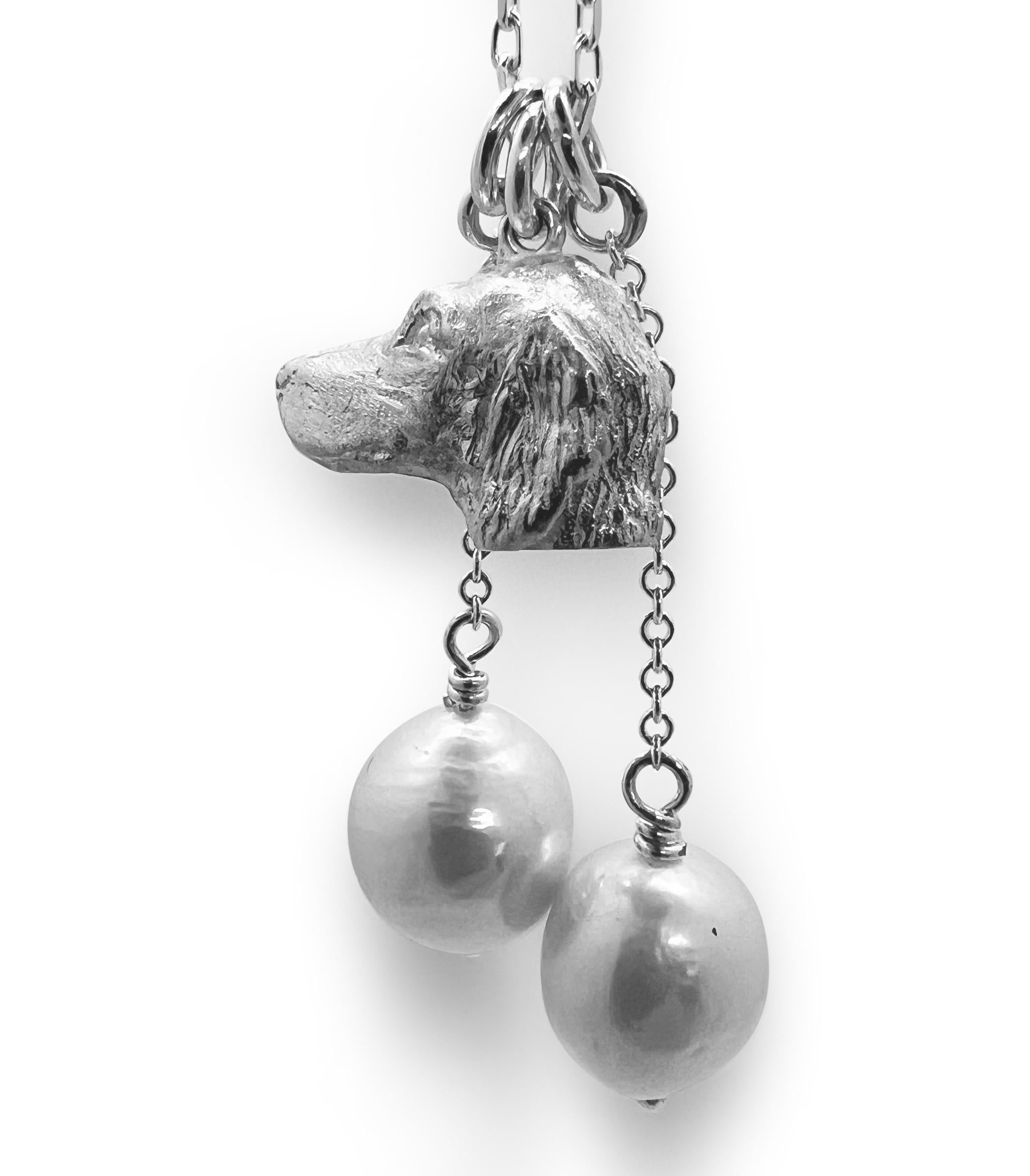 Charm o ciondolo in argento sterling Paul Eaton con Cairn Terrier scolpito In condizioni Nuovo in vendita a Charleston, SC