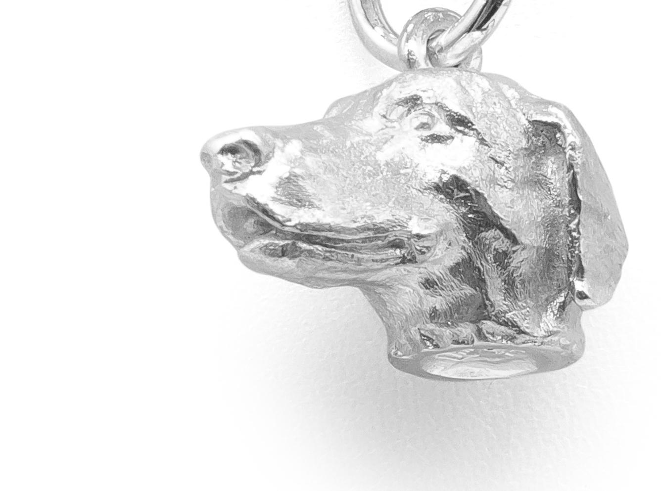 Paul Eaton Pointer inglese scolpito - Charm o ciondolo in argento Sterling In condizioni Nuovo in vendita a Charleston, SC