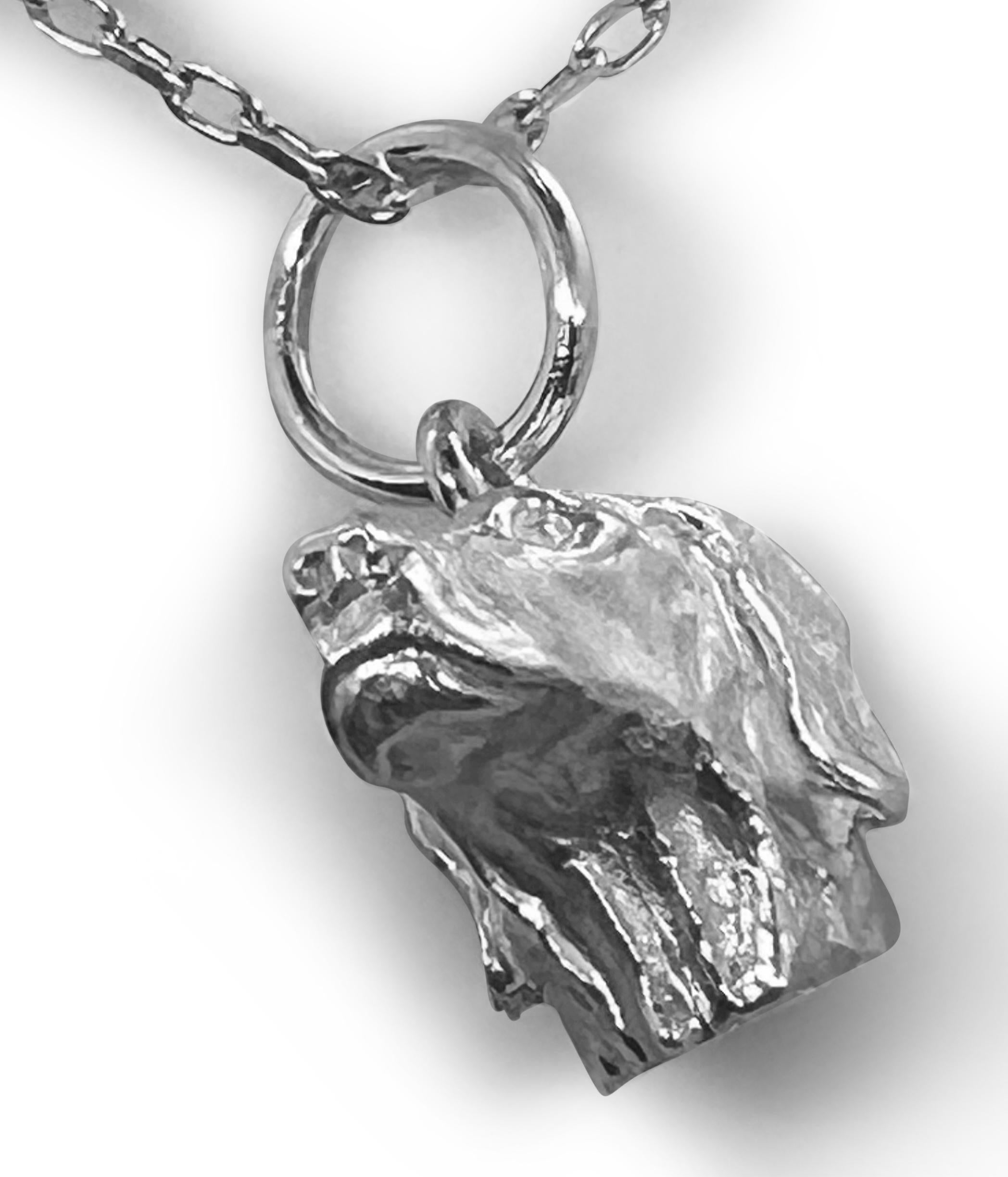 Paul Eaton, ciondolo o charm in argento 925 con scultura di Pointer tedesco a pelo corto In condizioni Nuovo in vendita a Charleston, SC
