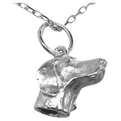 Paul Eaton Sculpted German Shorthair Pointer Sterling Silver Charm or Pendant