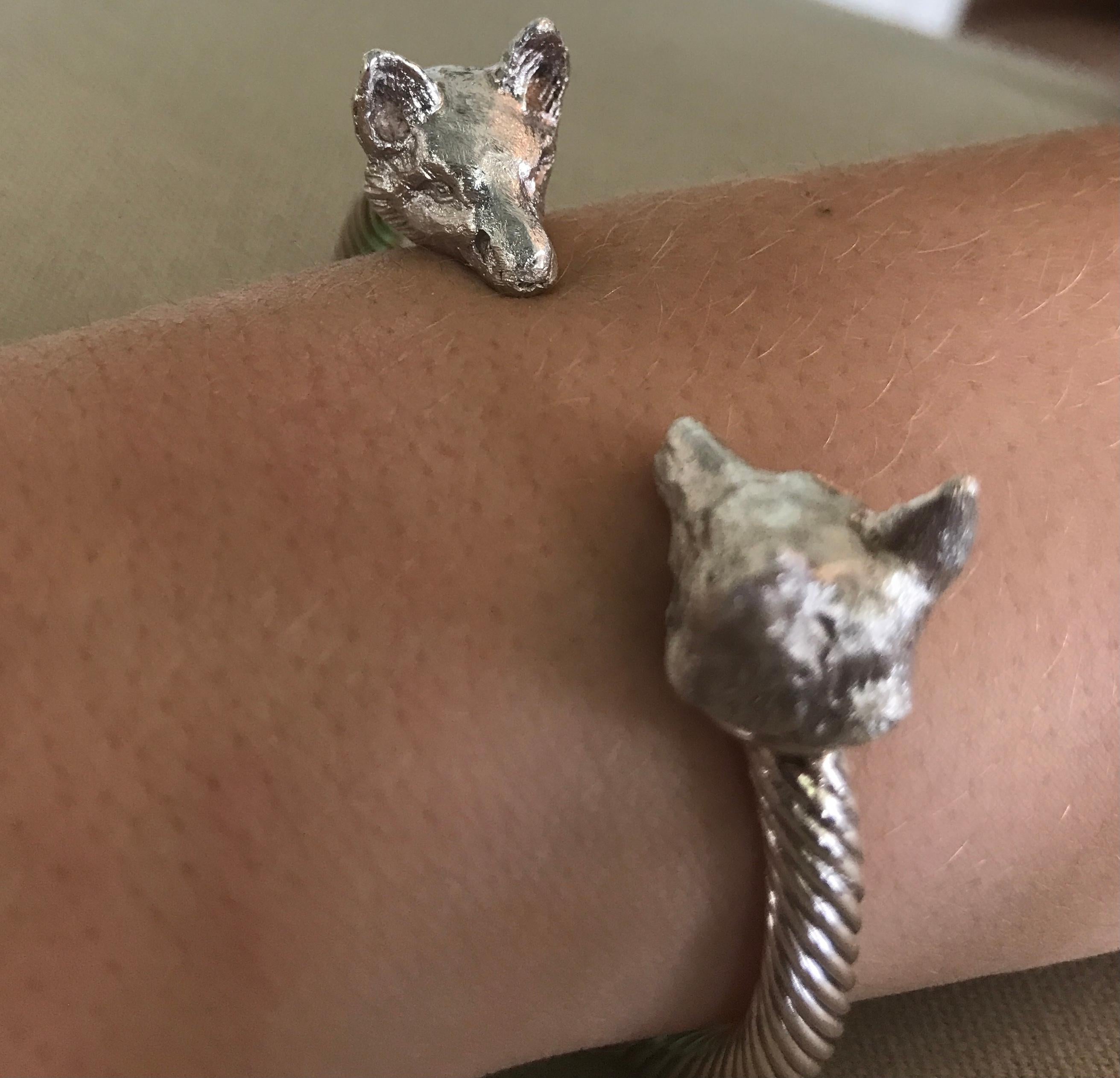 silver twisted bracelet