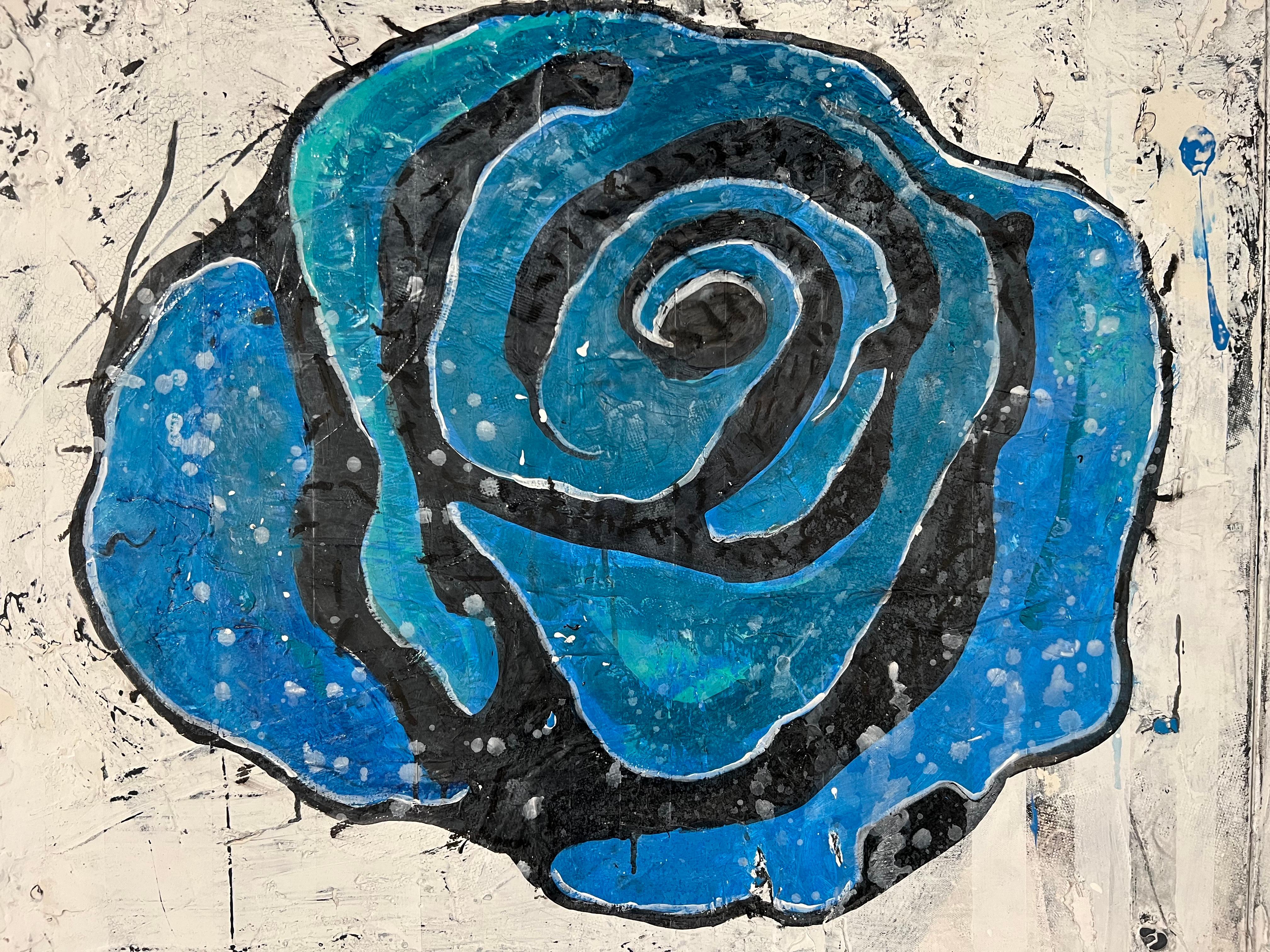 Warhol's Blues - Contemporary Mixed Media Art by Paul Ecke