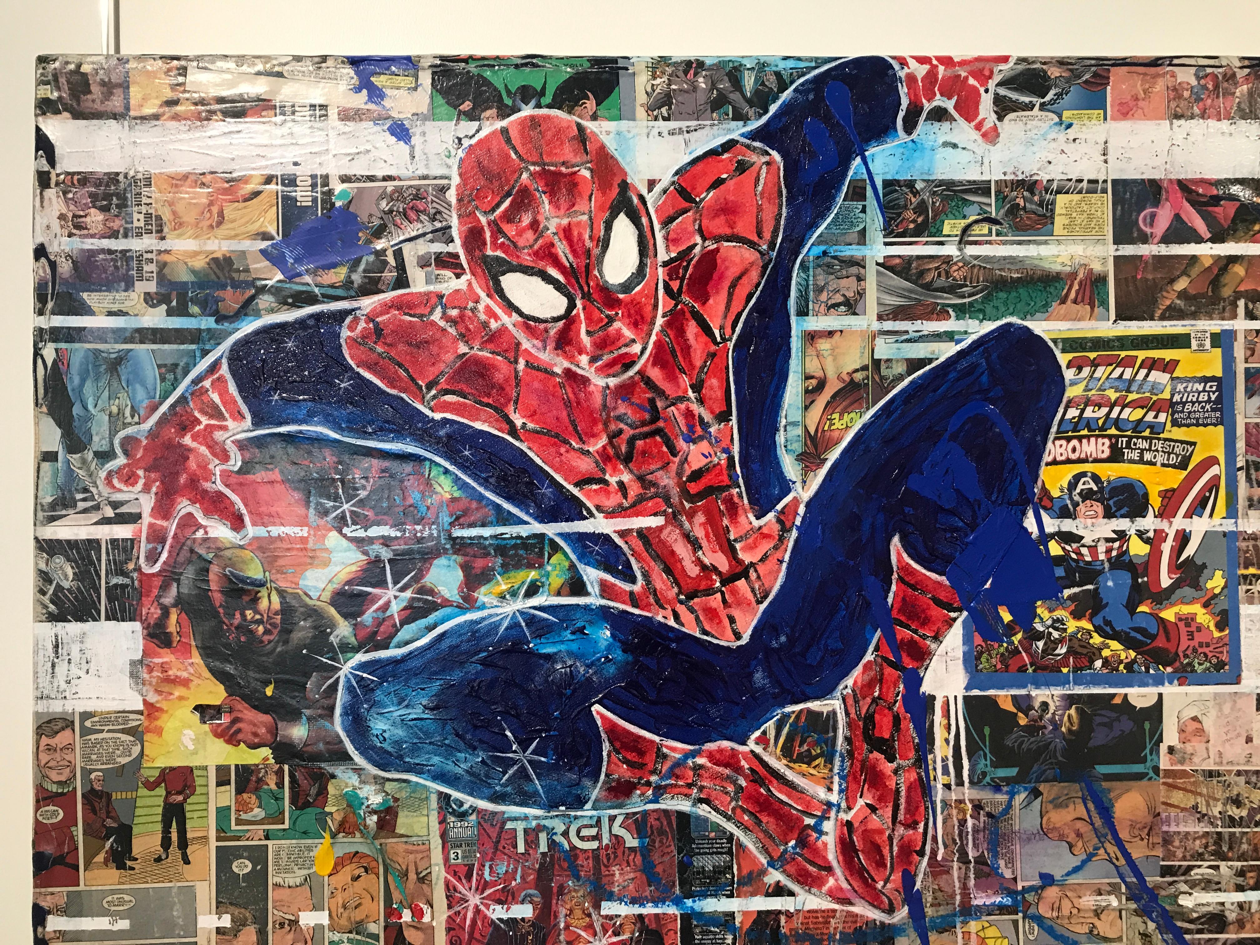 The Web He Weaves - Painting by Paul Ecke