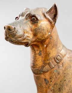 Paul-Édouard Delabrièrre Signed Bronze Dog