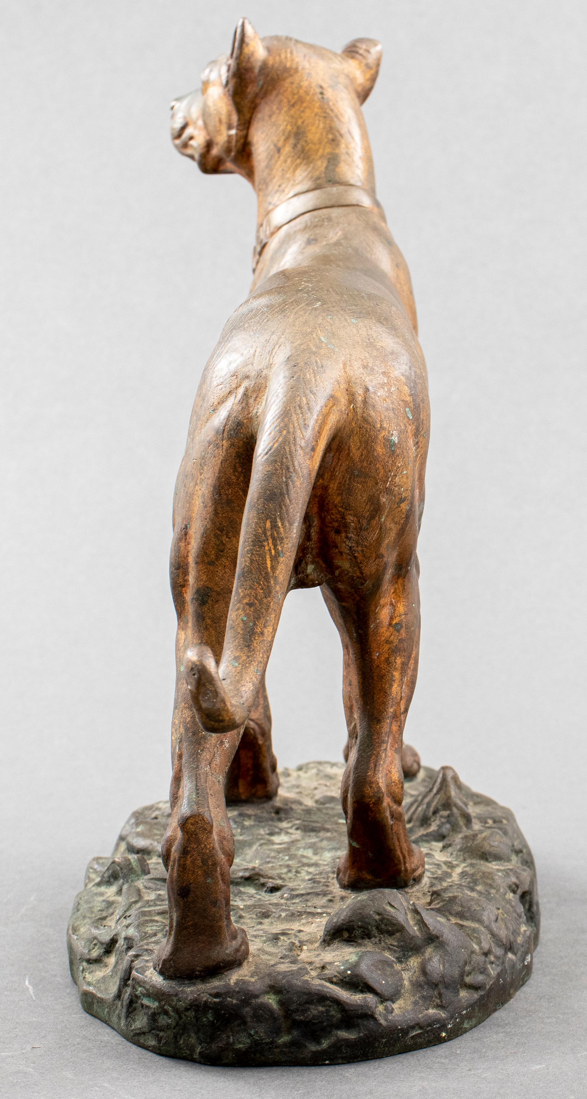 Paul-Édouard Delabrièrre Signierter Hund aus Bronze im Angebot 3