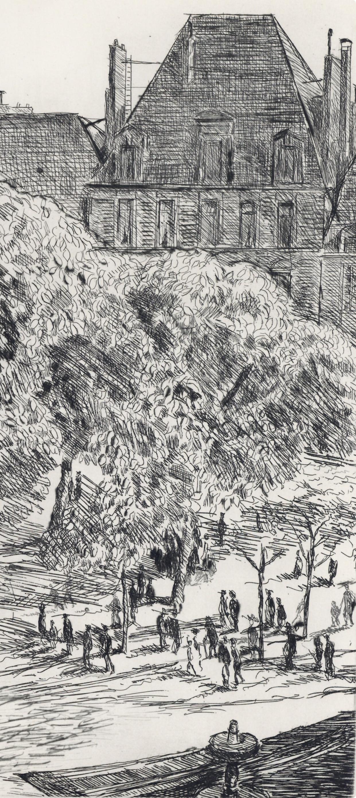 Placement Des Vosges, A La gloire à Paris, Georges Dufrénoy - Print by Paul-Élie Gernez