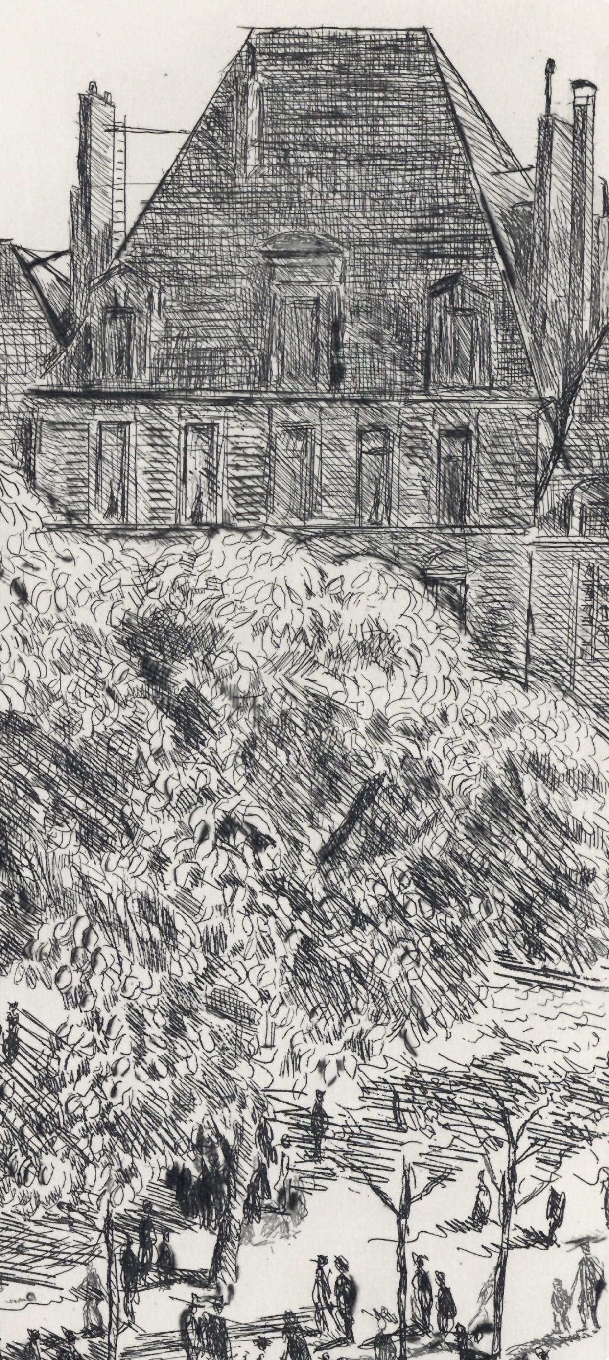 Etching on vélin Canson et Montgolfier paper. Unsigned and unnumbered, as issued. Good condition. Published by L'Imprimerie Daragnès, Paris; printed by Jean Gabriel Daragnès, Paris, July 14, 1937. Notes: From the folio, A La gloire à Paris, 1937.