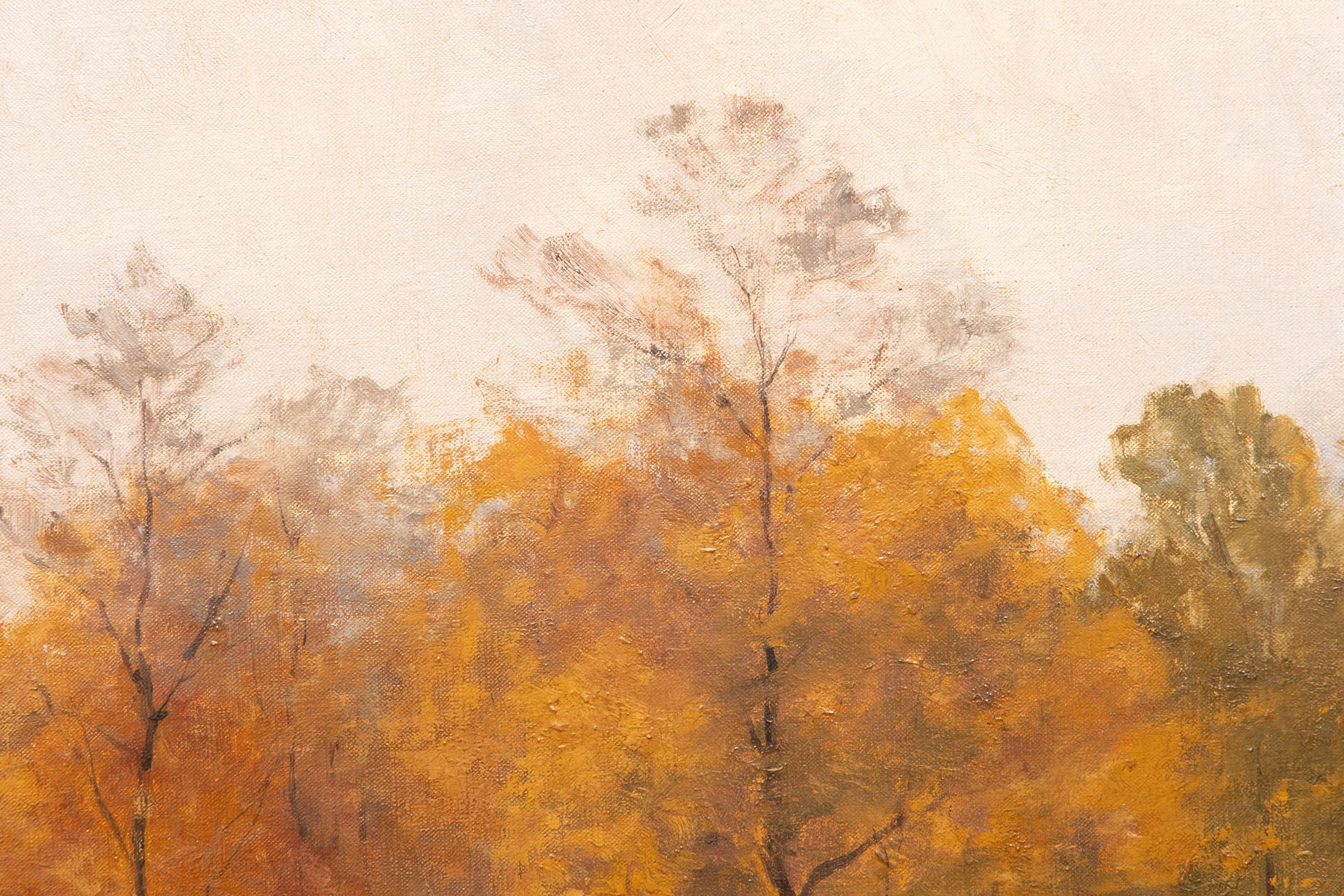 Fine XIX secolo Paul Emile Berton Pittura monumentale su tela firmata 