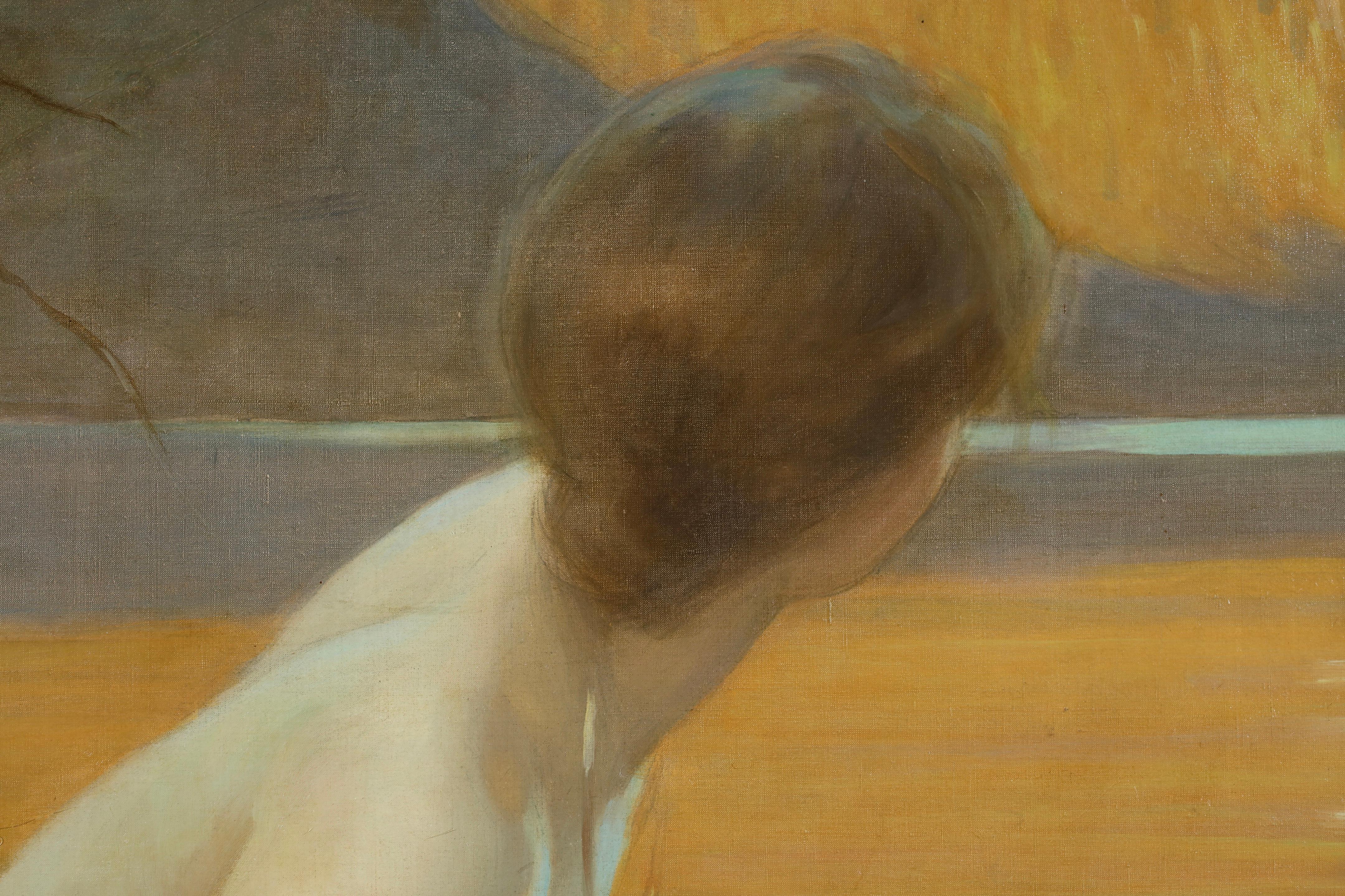 La Baigneuse - Academic Nude Figure in Landscape Oil by Paul Emile Chabas im Angebot 2