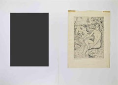 Bath -  Etching by Paul Emile Colin - Mid-20th Century