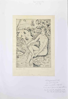 Bath -  Etching by Paul Emile Colin - Mid-20th Century