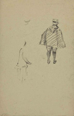 Figures - Drawing by Paul Emile Colin - Mid-20th Century