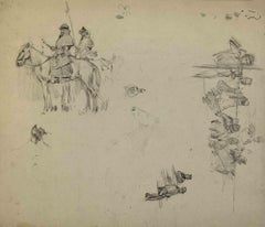 Riders - Drawing by Paul Emile Colin - Mid-20th Century