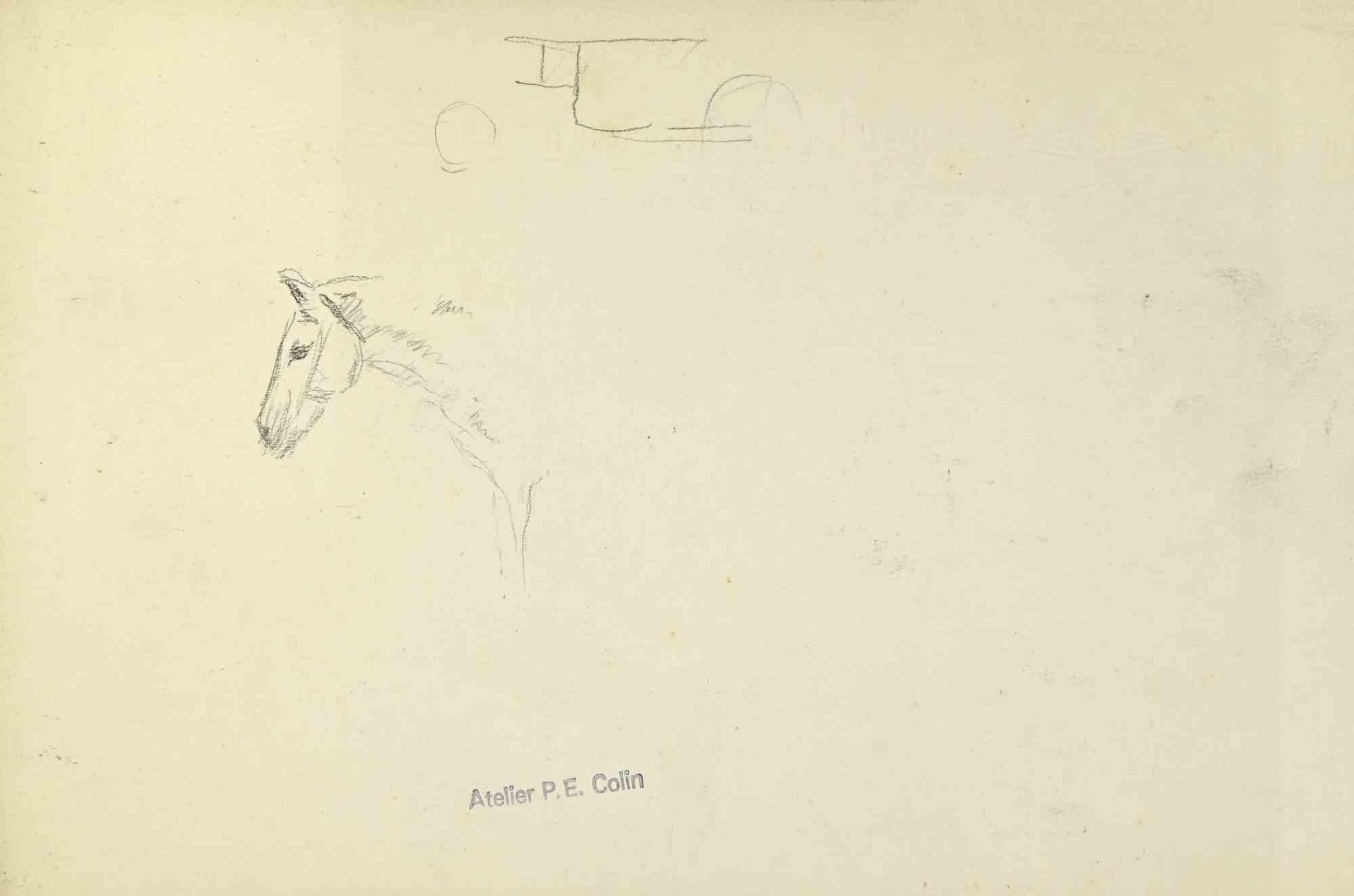 The Horse is a drawing realized by Paul Emile Colin in the mid-20th Century.

Carbon Pencil on ivory-colored paper

Stamped on the lower.

Good conditions.

The artwork is realized through deft expressive strokes.