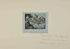 The River - Etching by Paul Emile Colin - Mid-20th Century